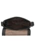 HIDE & STITCHES Leder-Umhängetasche in Schwarz - (B)21 x (H)22 x (T)6,5 cm