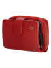 Charm Leder-Geldbörse in Rot - (B)7 x (H)11 x (T)3 cm