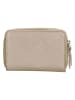 Charm Leder-Geldbörse in Beige - (B)7 x (H)11 x (T)3 cm