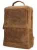 HIDE & STITCHES Leren rugzak lichtbruin - (B)30 x (H)40 x (D)10 cm