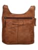 HIDE & STITCHES Leder-Umhängetasche in Cognac - (B)22 x (H)20 x (T)7 cm