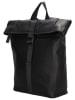 HIDE & STITCHES Leren rugzak "Japura" zwart - (B)24 x (H)33 x (D)10 cm