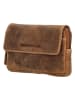 HIDE & STITCHES Leren heuptas lichtbruin - (B)17 x (H)11,5 x (D)2 cm