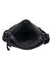 HIDE & STITCHES Leder-Umhängetasche in Schwarz - (B)34 x (H)25 x (T)10 cm