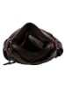 HIDE & STITCHES Leder-Umhängetasche in Braun - (B)34 x (H)25 cm