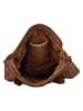 HIDE & STITCHES Leren schoudertas lichtbruin - (B)37 x (H)39 x (D)9 cm