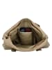 HIDE & STITCHES Leren schoudertas beige - (B)39 x (H)37 x (D)9 cm