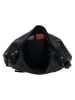 HIDE & STITCHES Leder-Umhängetasche "Paint Rock" in Schwarz - (B)29 x (H)27 x (T)9 cm