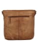 HIDE & STITCHES Leren schoudertas lichtbruin - (B)35 x (H)30 x (D)10 cm