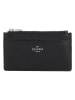 Charm Leder-Geldbörse in Schwarz - (B)13,5 x (H)7,5 x (T)1 cm