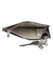 Charm Leder-Kartenetui in Braun - (B)13 x (H)7,5 x (T)1 cm