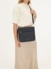 Charm Leder-Umhängetasche in Dunkelblau - (B)27 x (H)22 x (T)5 cm