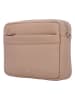 Charm Leder-Umhängetasche in Beige - (B)22 x (H)16 x (T)6 cm