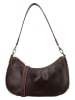 HIDE & STITCHES Leren schoudertas "Japura" donkerbruin - (B)30 x (H)19 x (D)9 cm