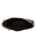 HIDE & STITCHES Leren schoudertas "Japura" donkerbruin - (B)30 x (H)19 x (D)9 cm