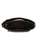 HIDE & STITCHES Leder-Umhängetasche "Idaho" in Schwarz - (B)27 x (H)23 x (T)7 cm