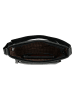 HIDE & STITCHES Leder-Umhängetasche "Idaho" in Schwarz - (B)27 x (H)23 x (T)7 cm