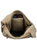 HIDE & STITCHES Leren schoudertas beige - (B)28 x (H)27 x (D)10 cm