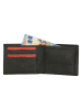Beagles Leder-Geldbörse in Schwarz - (B)11,5 x (H)9,5 x (T)2 cm