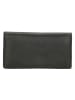 DOUBLE-D Leder-Geldbörse in Schwarz - (B)15 x (H)8 x (T)2 cm