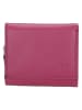 d exclusive Leder-Geldbörse in Pink - (B)10 x (H)9 x (T)3 cm