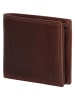 Beagles Leren portemonnee bruin - (B)11 x (H)10 x (D)1 cm