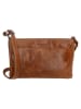 micmacbags Skórzana torebka w kolorze jasnobrązowym - 26 x 17 x 4 cm
