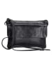 micmacbags Leder-Umhängetasche in Schwarz - (B)23 x (H)16 x (T)4 cm