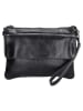 micmacbags Leder-Umhängetasche in Schwarz - (B)23 x (H)16 x (T)4 cm