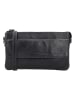 HIDE & STITCHES Leder-Umhängetasche in Schwarz - (B)20 x (H)12 x (T)4 cm