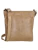 micmacbags Leren schoudertas beige - (B)23 x (H)24 x (D)6 cm