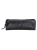 micmacbags Skórzany piórnik w kolorze czarnym - 22 x 8 x 3 cm