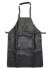 GOODMAN Skórzany fartuch w kolorze czarnym do grilowania - 63 x 85 x 0,50 cm