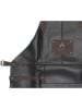 GOODMAN Leder-Grillschürze in Schwarz - (B)63 x (H)85 x (T)0,50 cm