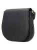 HIDE & STITCHES Leren schoudertas zwart - (B)20 x (H)19 x (D)5 cm