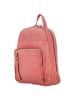 HIDE & STITCHES Leder-Rucksack "Daydreamer" in Pink - (B)23,5 x (H)25,5 x (T)8,5 cm