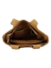 HIDE & STITCHES Leder-Henkeltasche in Hellbraun - (B)34 x (H)28 x (T)15 cm
