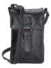 micmacbags Leren smartphonetas zwart - (B)10 x (H)16 x (D)3 cm