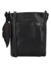 HIDE & STITCHES Leren schoudertas zwart - (B)22 x (H)24 x (D)3 cm