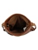 HIDE & STITCHES Leren schoudertas lichtbruin - (B)22 x (H)24 x (D)3 cm