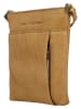 HIDE & STITCHES Leder-Umhängetasche in Hellbraun - (B)22 x (H)24 x (T)3 cm