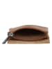 HIDE & STITCHES Leren sleuteltas "Earth" camel - (B)10 x (H)7 x (D)1 cm