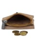 HIDE & STITCHES Leren sleuteltas "Earth" lichtbruin - (B)10 x (H)7 x (D)1 cm