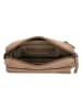 HIDE & STITCHES Leder-Umhängetasche in Beige - (B)21 x (H)14 x (T)4 cm