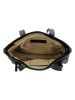 HIDE & STITCHES Leren schoudertas zwart - (B)34 x (H)34 x (D)8 cm