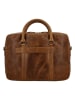 HIDE & STITCHES Leren businesstas lichtbruin - (B)38 x (H)29 x (D)7 cm