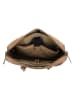 HIDE & STITCHES Leder-Businesstasche in Beige - (B)38 x (H)29 x (T)7 cm