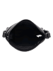 HIDE & STITCHES Leder-Umhängetasche in Schwarz - (B)23 x (H)23 x (T)4 cm
