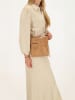 HIDE & STITCHES Leder-Umhängetasche "Porto" in Hellbraun - (B)23 x (H)23 x (T)4 cm
