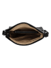 HIDE & STITCHES Leren schoudertas zwart - (B)26 x (H)26 x (D)8 cm